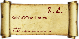 Koblász Laura névjegykártya
